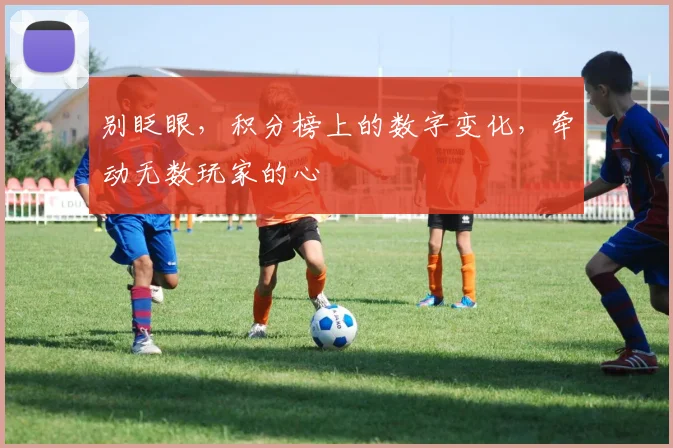 别眨眼，积分榜上的数字变化，牵动无数玩家的心