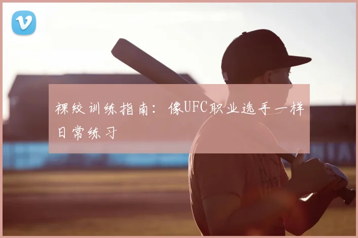 裸绞训练指南：像UFC职业选手一样日常练习